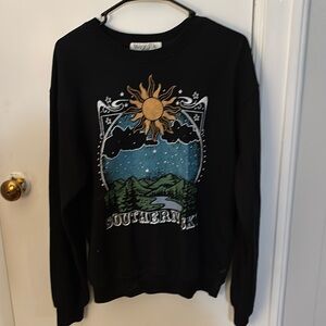 Lightweight sweatshirt, black